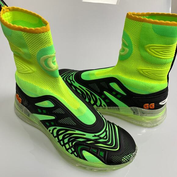 NIB Gucci Ultrapace R Mid-top sneaker Size 7.5 - Picture 4 of 15